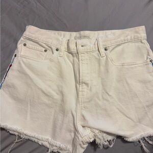 Lucky Brand White Jean Shorts